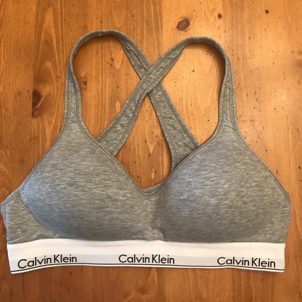 Grey Calvin Klein Padded Bralette