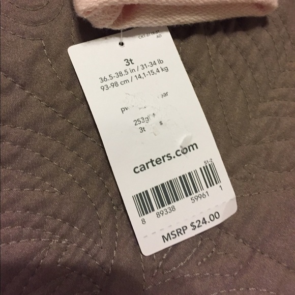 Carters 3T girls pink sweater - Picture 2 of 3