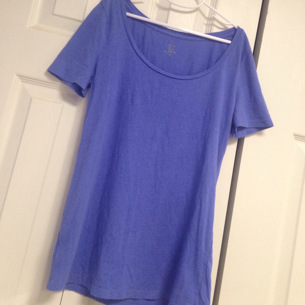 Ann Taylor LOFT T Shirt XS Periwinkle Blue