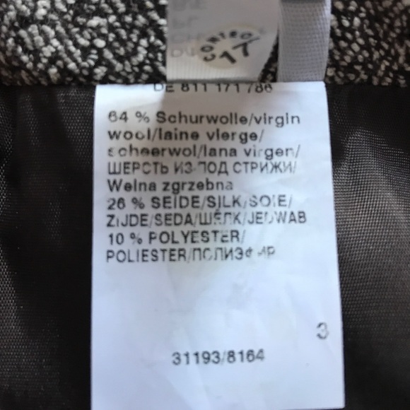 New Brown/white Gerry Weber wool skirt - Picture 4 of 10