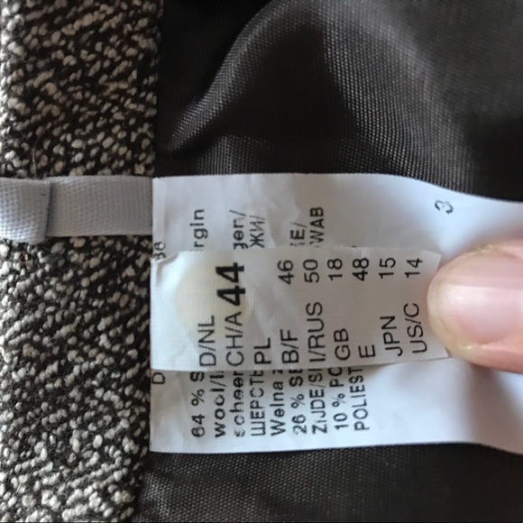 New Brown/white Gerry Weber wool skirt - Picture 5 of 10