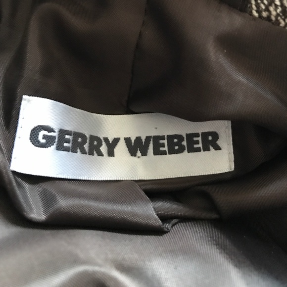 New Brown/white Gerry Weber wool skirt - Picture 6 of 10