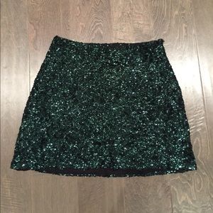 Sequin Mini Skirt