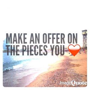 Make an offer on the pieces you ❤️