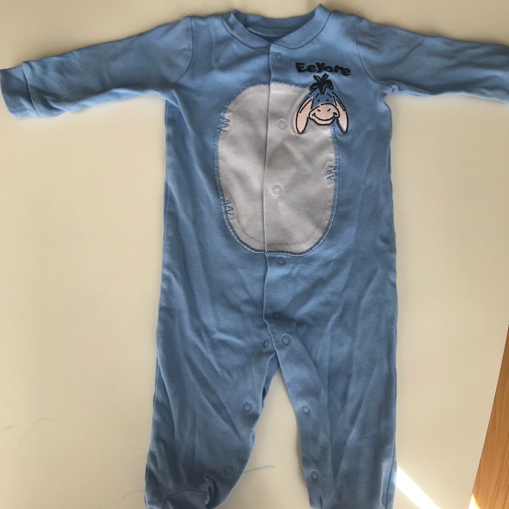 Eeyore pajamas/romper. So cute.