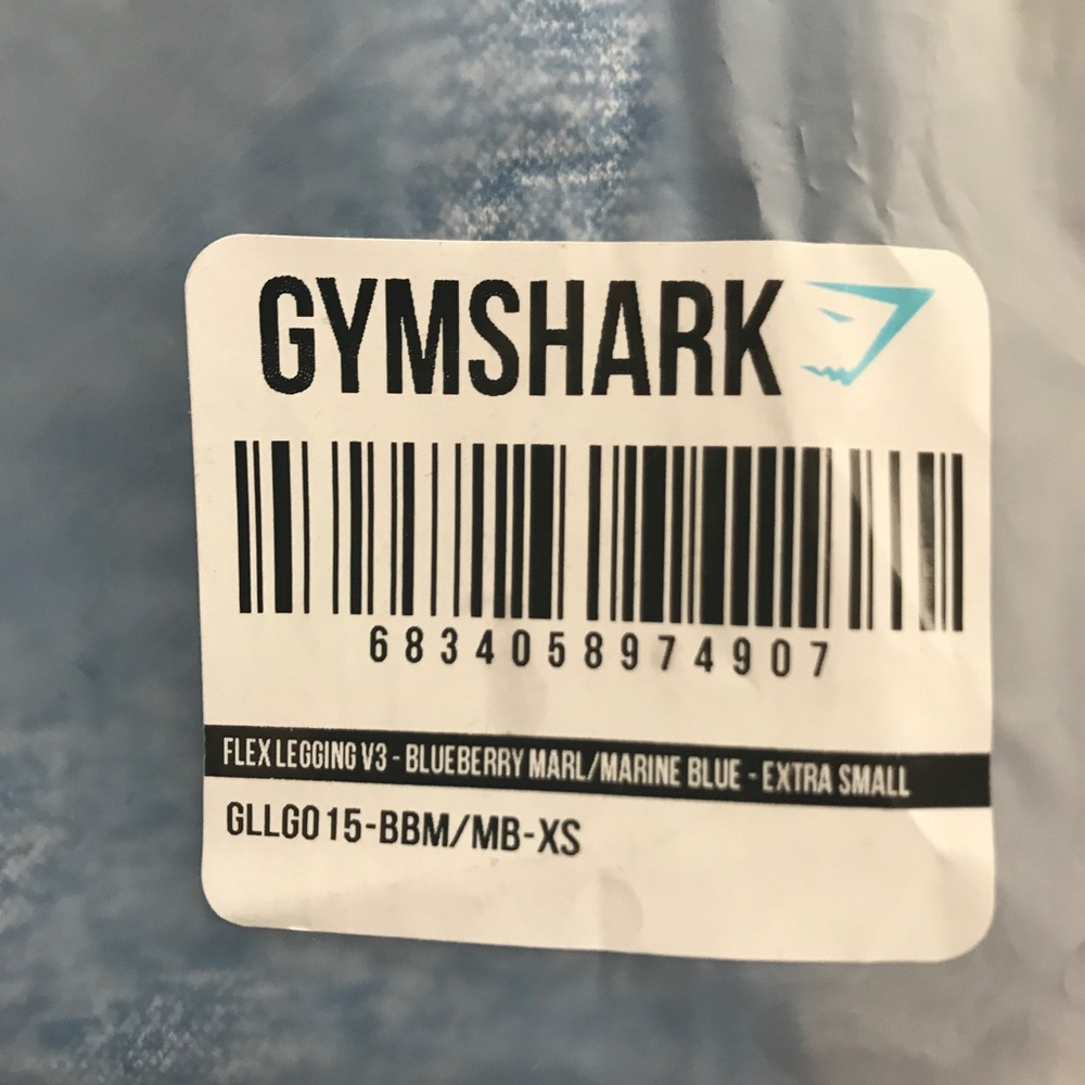 NWT Gymshark V3 Flex Legging Blueberry XS