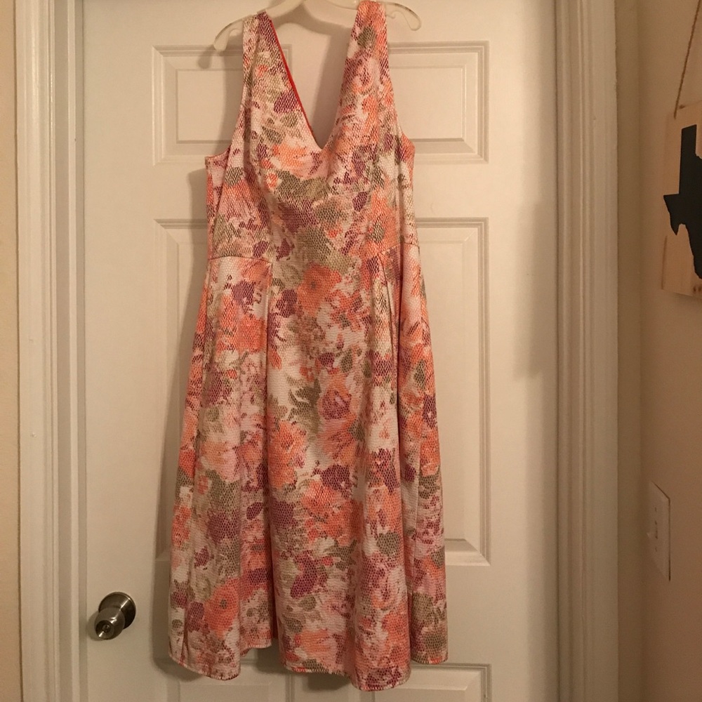 Spring colored Adrianna Papell dress