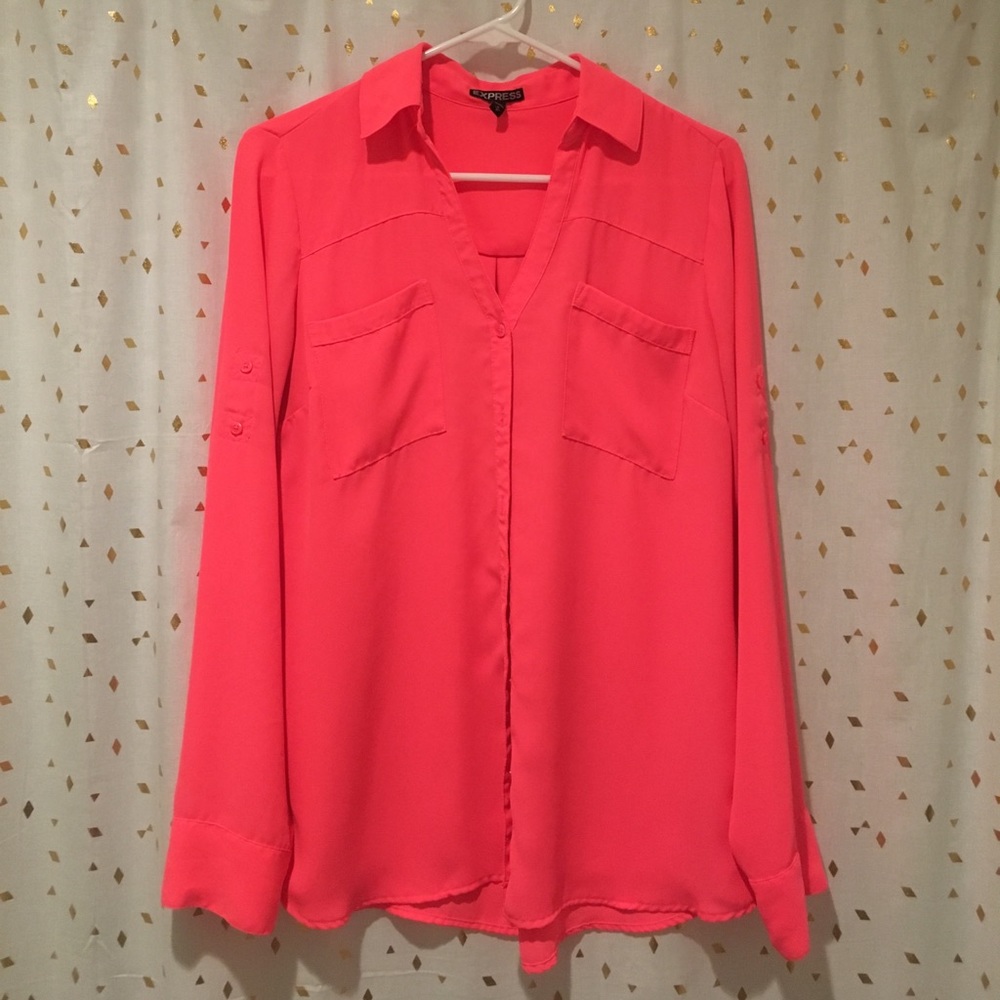 Pink Express Portofino Shirt sz M