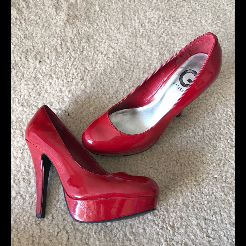 Red "G" by Guess heels