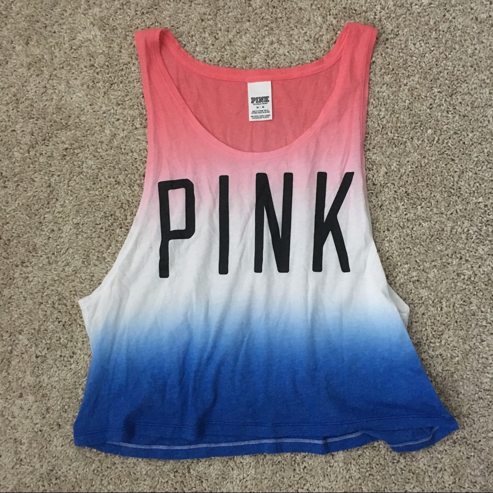 Victoria's Secret Red, White & Blue Ombré Tank