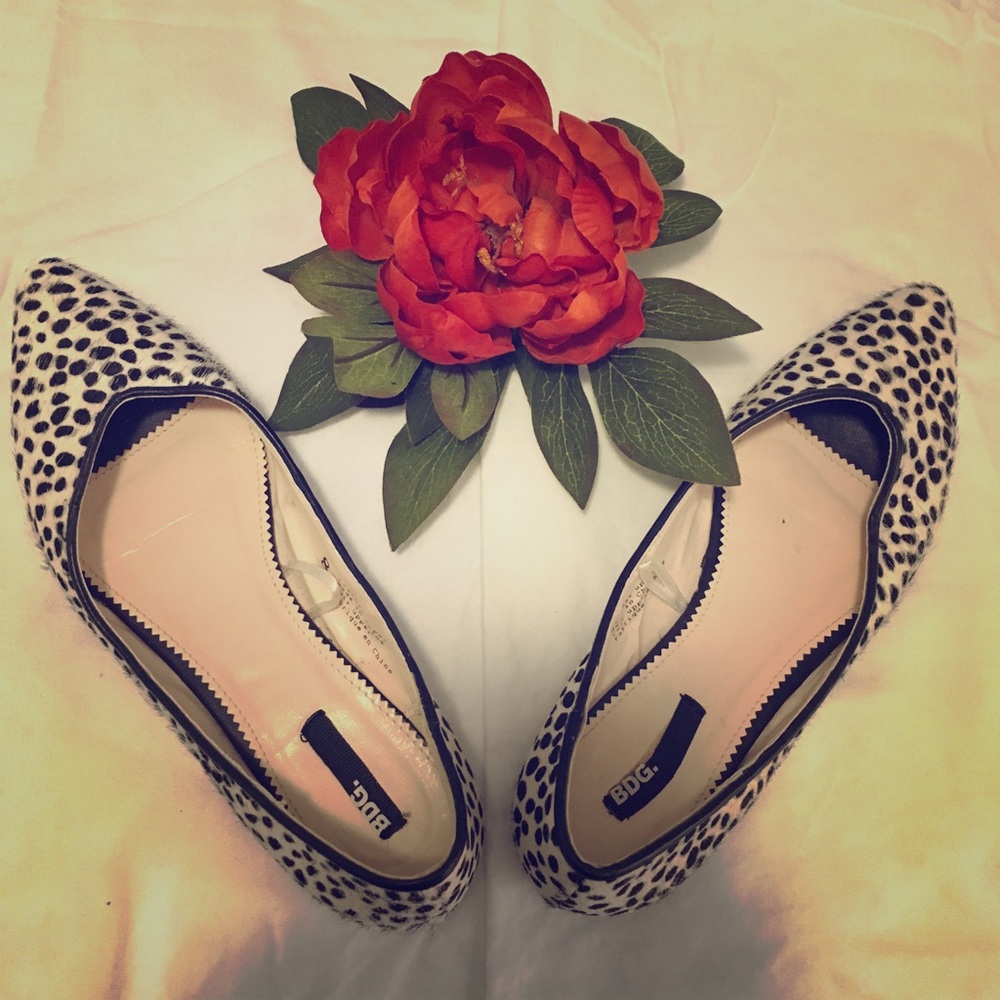 BDG dalmatian/polka for ballet flats