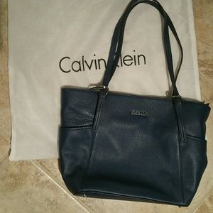 Navy blue Calvin Klein purse