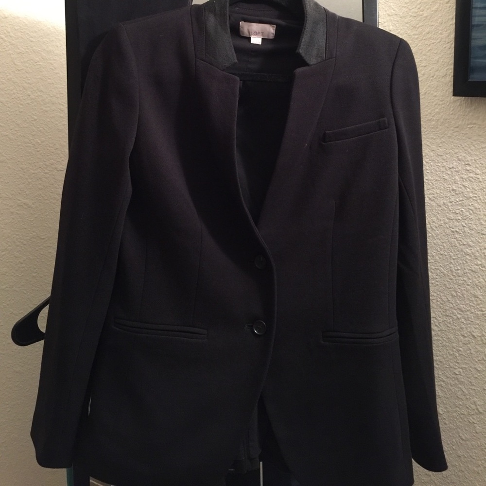 LOFT Black Lined Blazer
