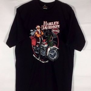 Harley Davidson Graphic Biker Black Mens SZ: L