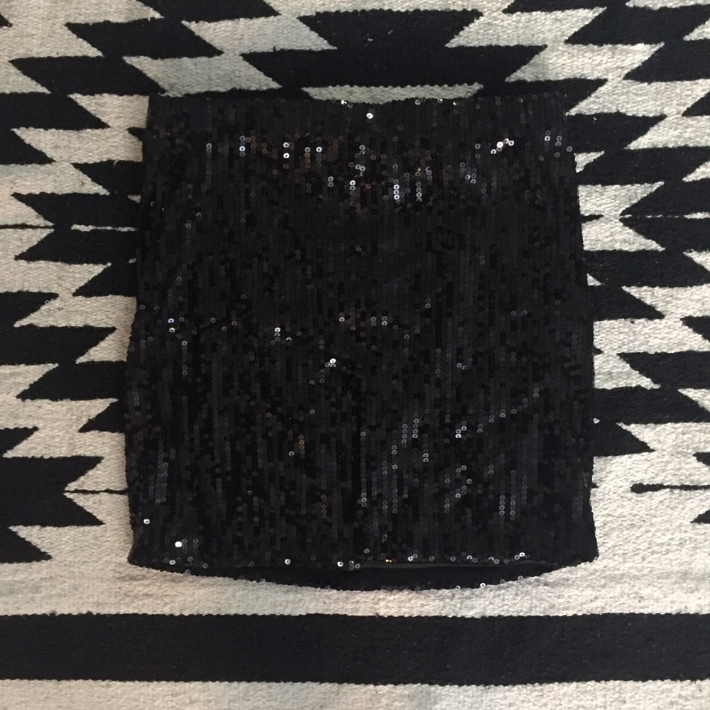 Sequin Mini Skirt