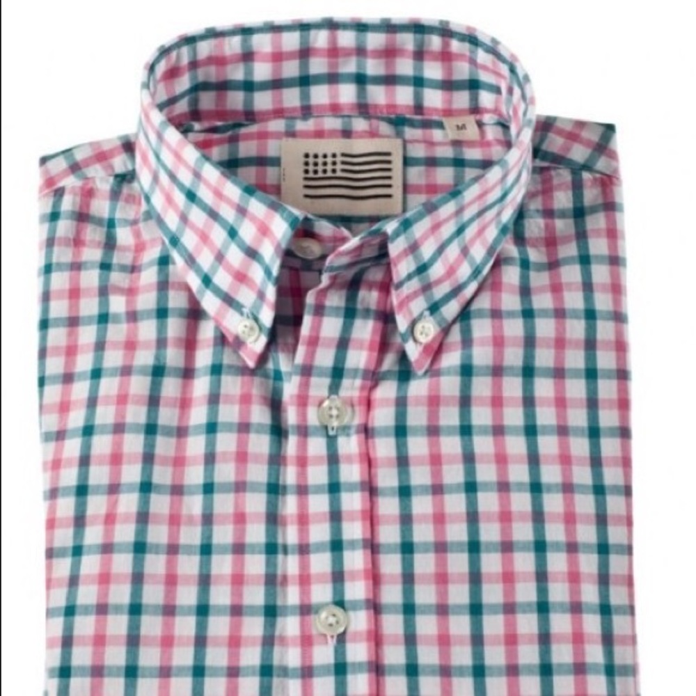 Pink & Green Check Spread Collar
