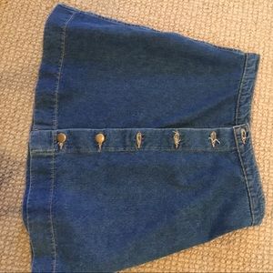 American apparel denim skirt