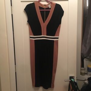 H&M Colorblock Midi Dress