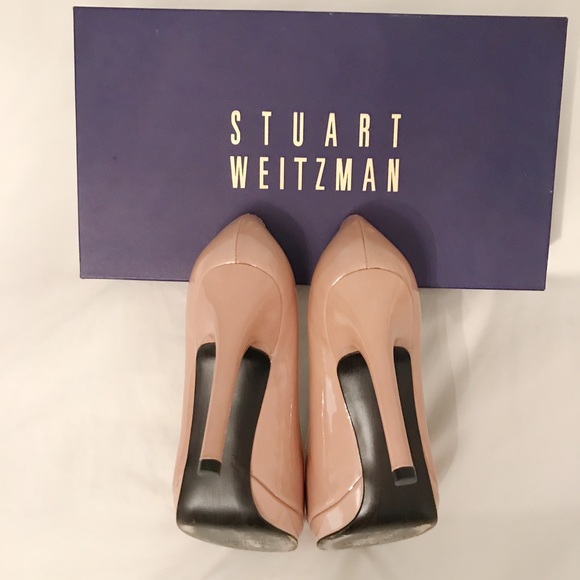 Stuart Weitzman Patent Pumps, PRACTICALLY NEW!! - Picture 5 of 6