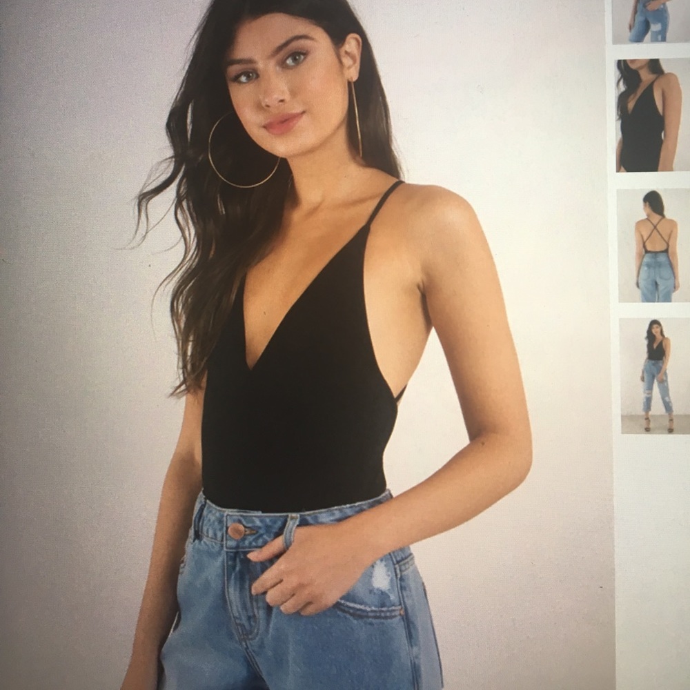 NWT Tobi body suit - Holly Black Cami Bodysuit