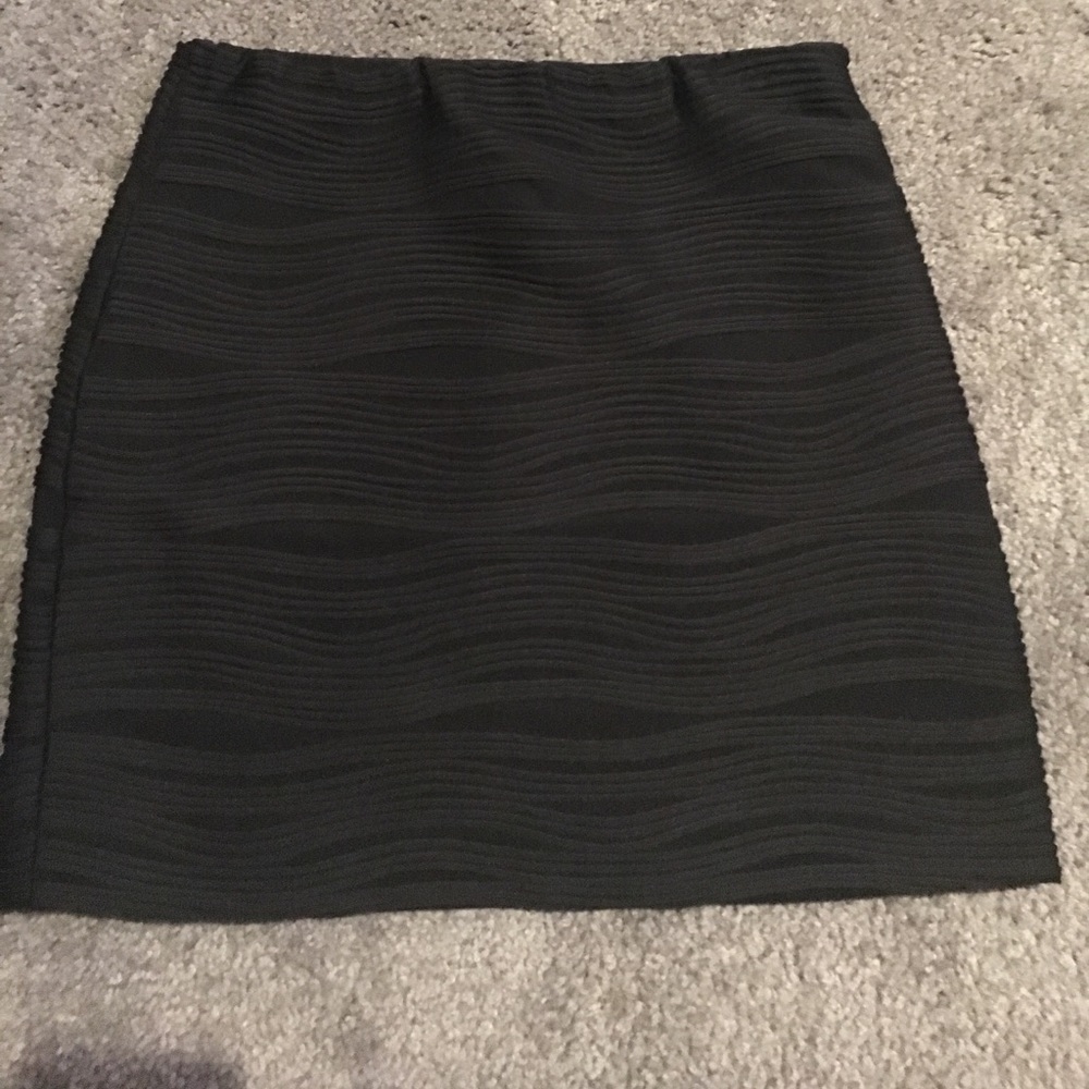 Black mini skirt