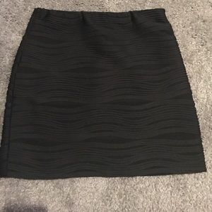 Black mini skirt