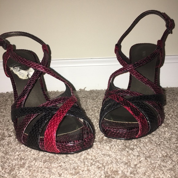 Nine West Dark Red Heels - Picture 2 of 7