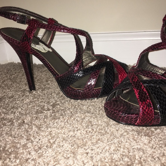 Nine West Dark Red Heels - Picture 4 of 7