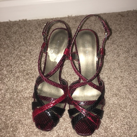Nine West Dark Red Heels - Picture 7 of 7