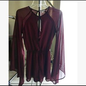 🌹Flowy Purple Romper 🌹