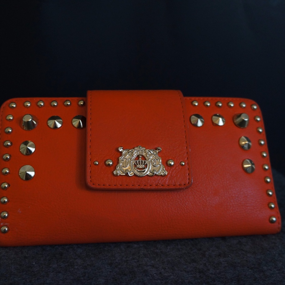 Juicy Couture Orange Leather Wallet