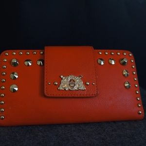 Juicy Couture Orange Leather Wallet