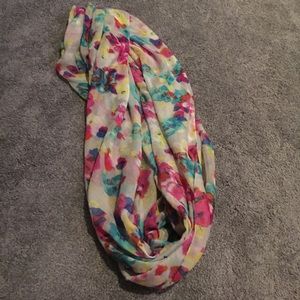 Floral infinity scarf
