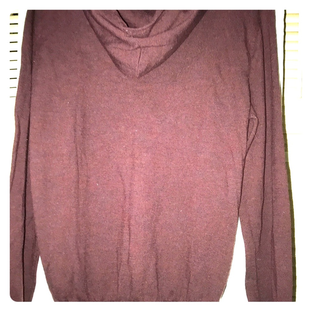 Burgundy Louis V. Hooded sweater
