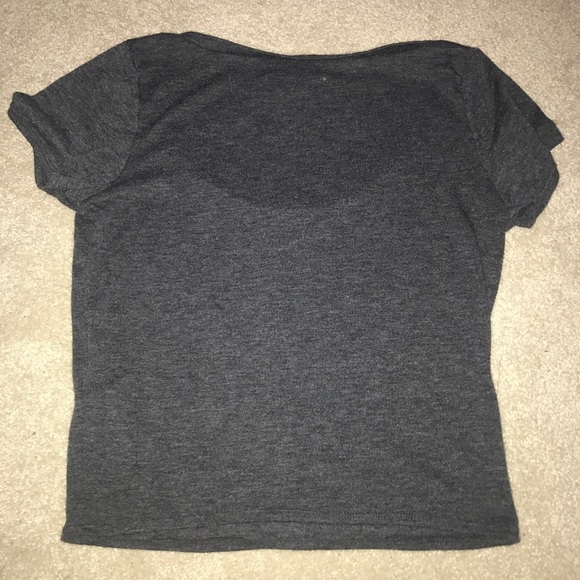 HOLLSTER heather grey crop top - Picture 3 of 3