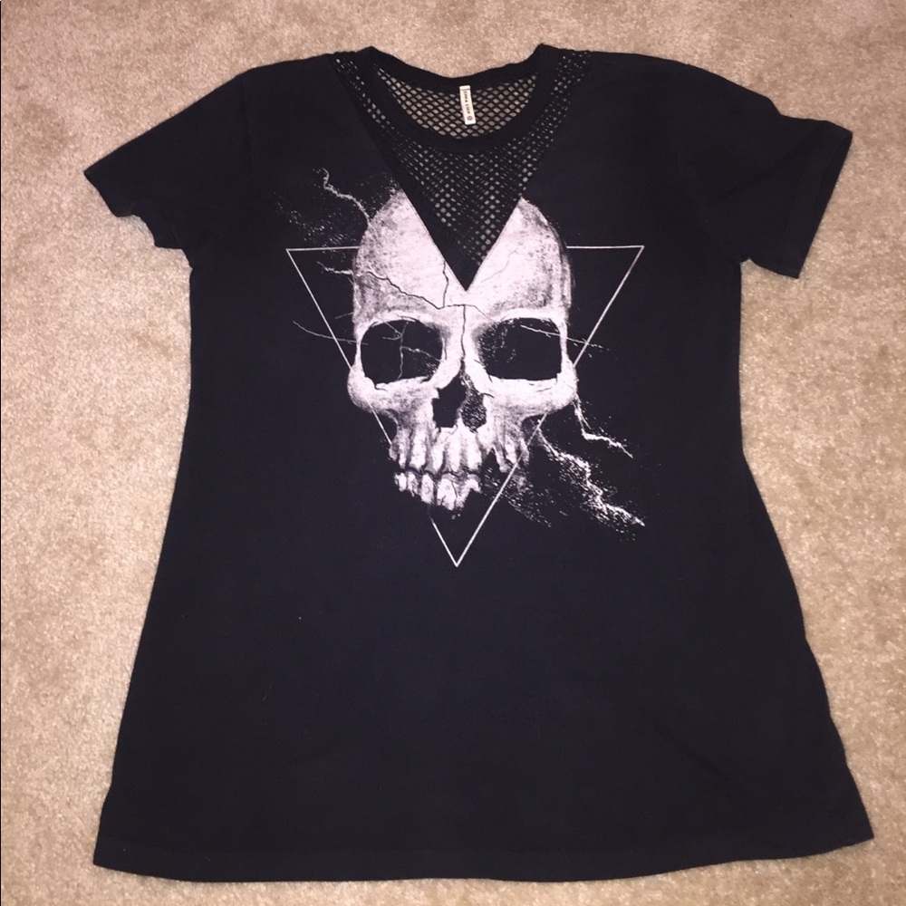 Oversized Skull Tee