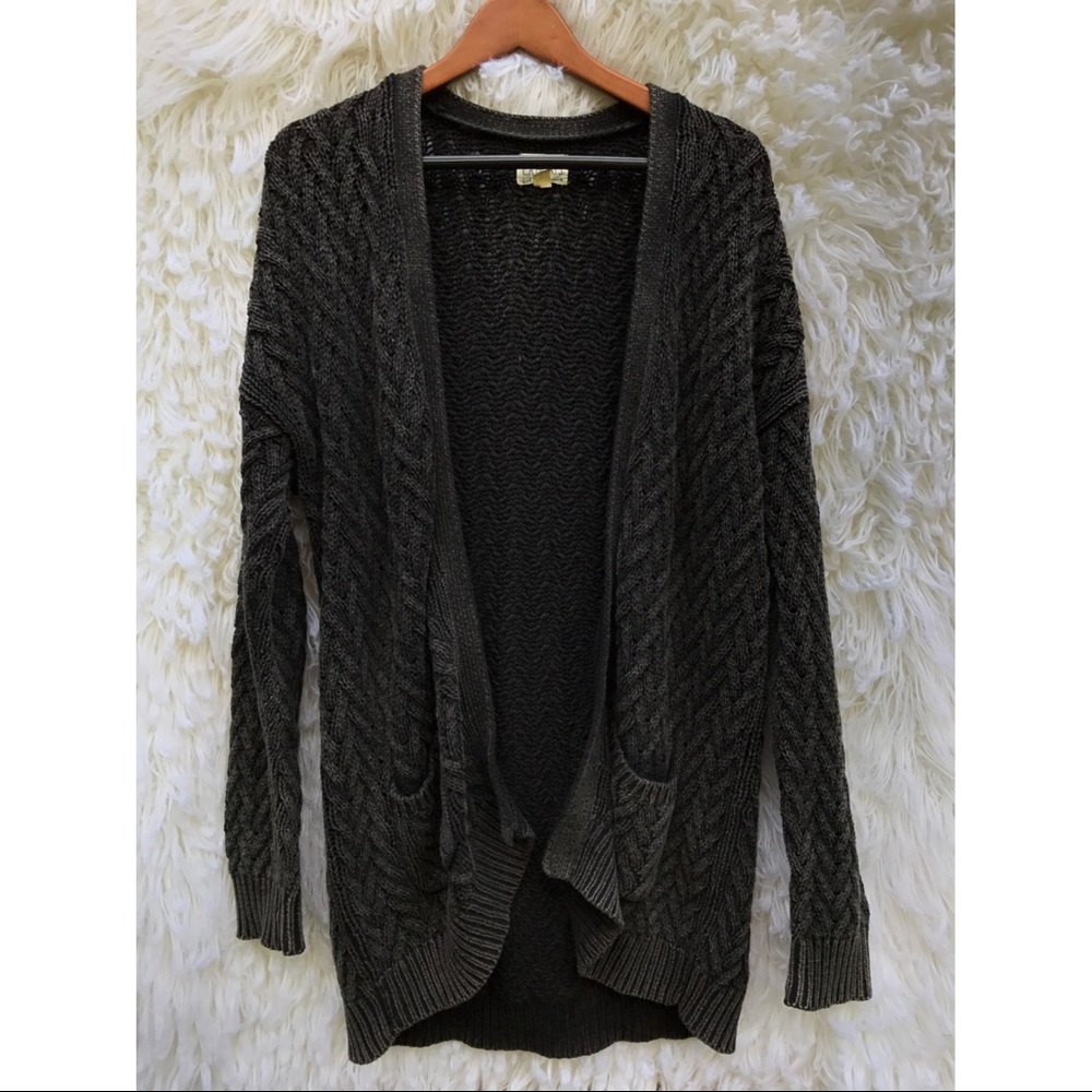 Thick knit cardigan