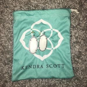 White Kendra Scott "Ella" Earrings