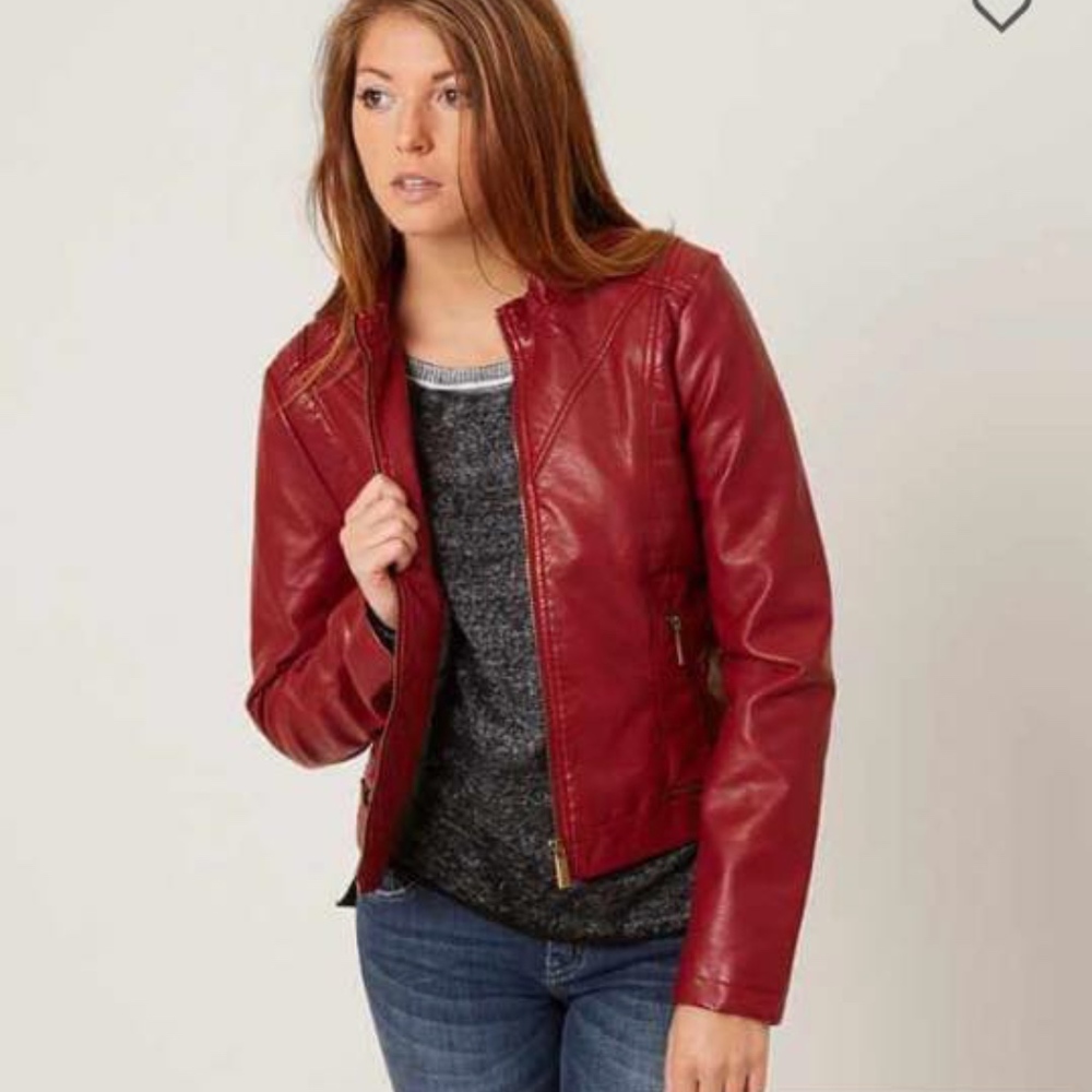 Daytrip Red Leather Jacket