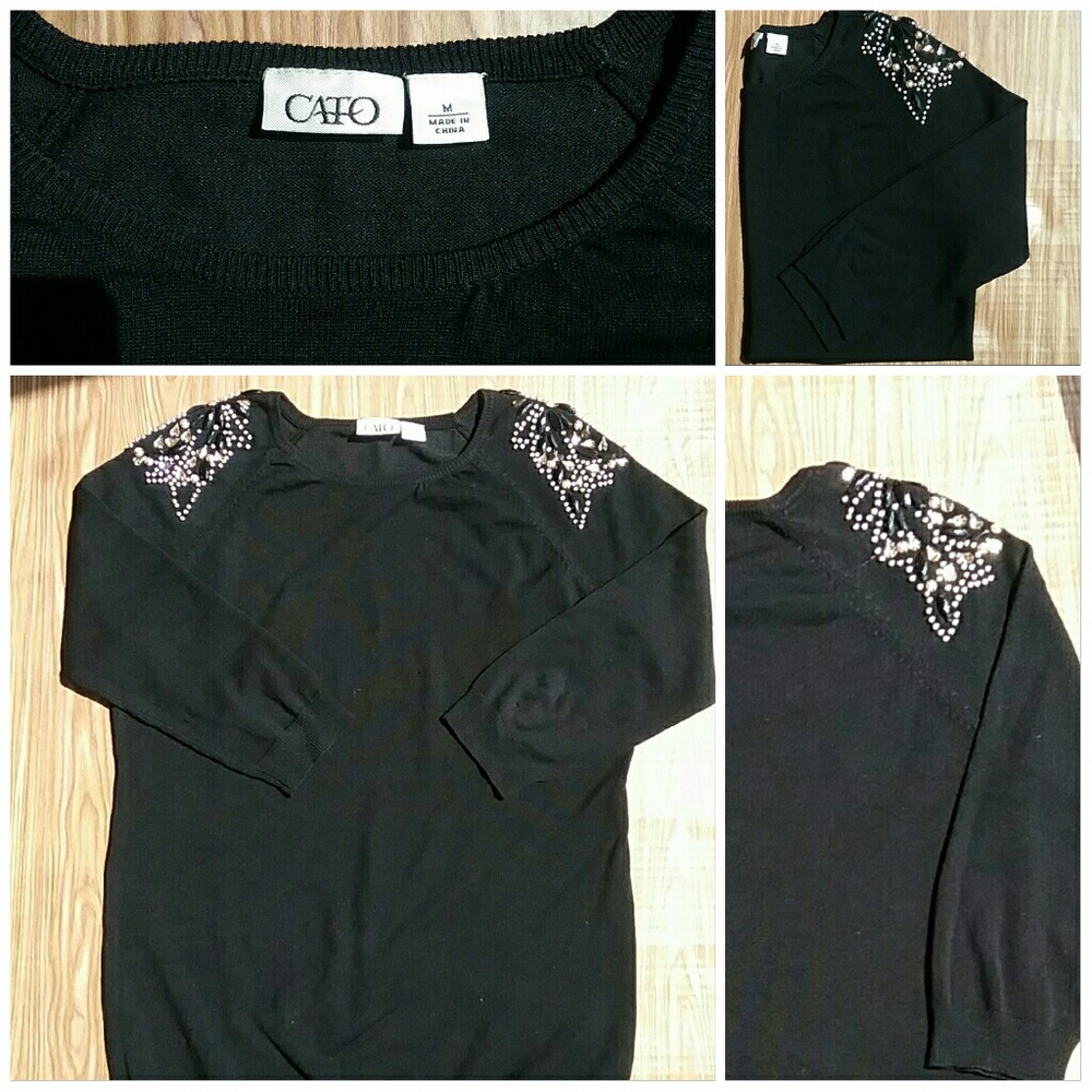 RESERVED Black Emellished Sweater (M)