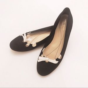 Kate Spade Black Canvas Flats
