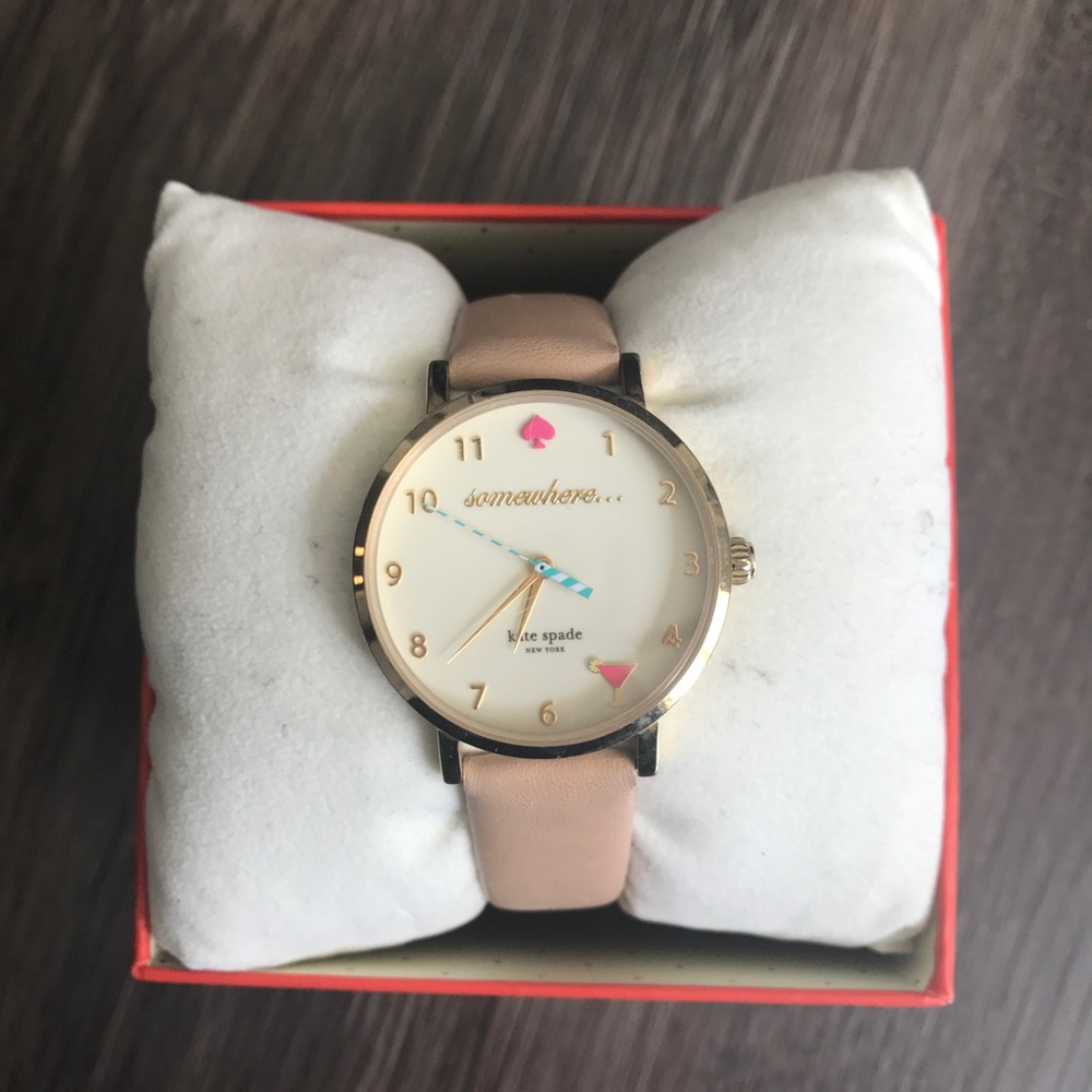 kate spade 5 o'clock metro watch