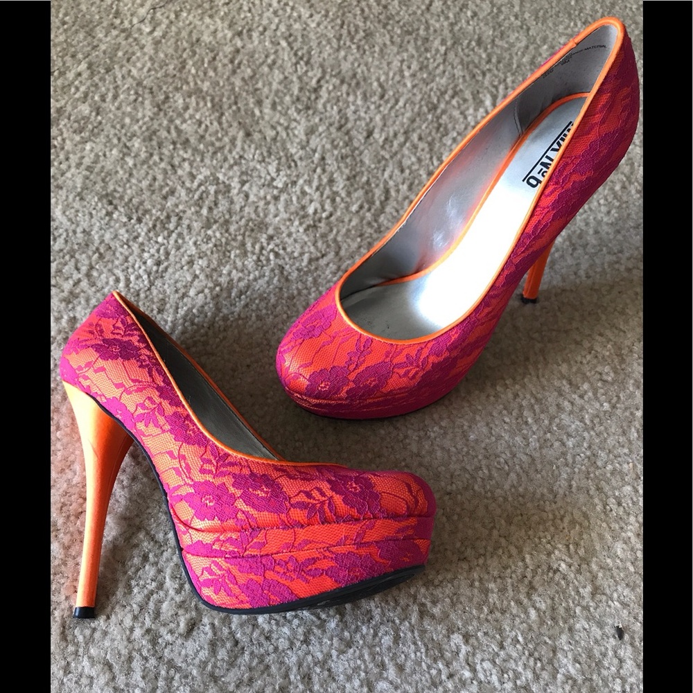 Pink & Orange Mix No. 6 Heels