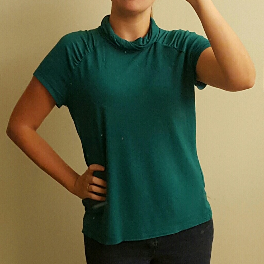 Blue green shirt