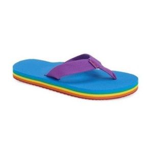The Trinity✨Rainbow Teva Flip Flops✨VHTF