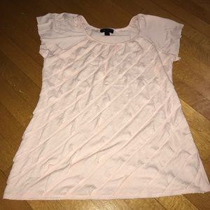 Blush pink ruffled top