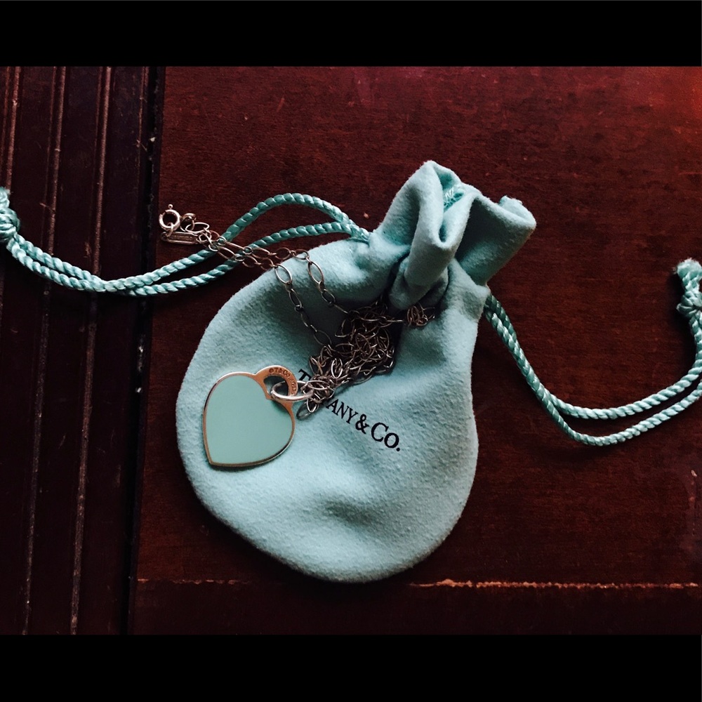 Authentic Tiffany & Co. turquoise heart necklace ✨