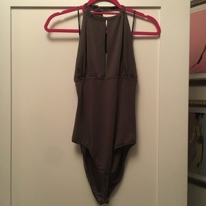 Forever 21 Halter Jersey Bodysuit