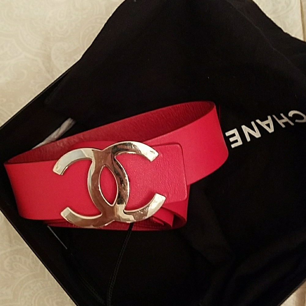Reduced price!! Red chanel belt