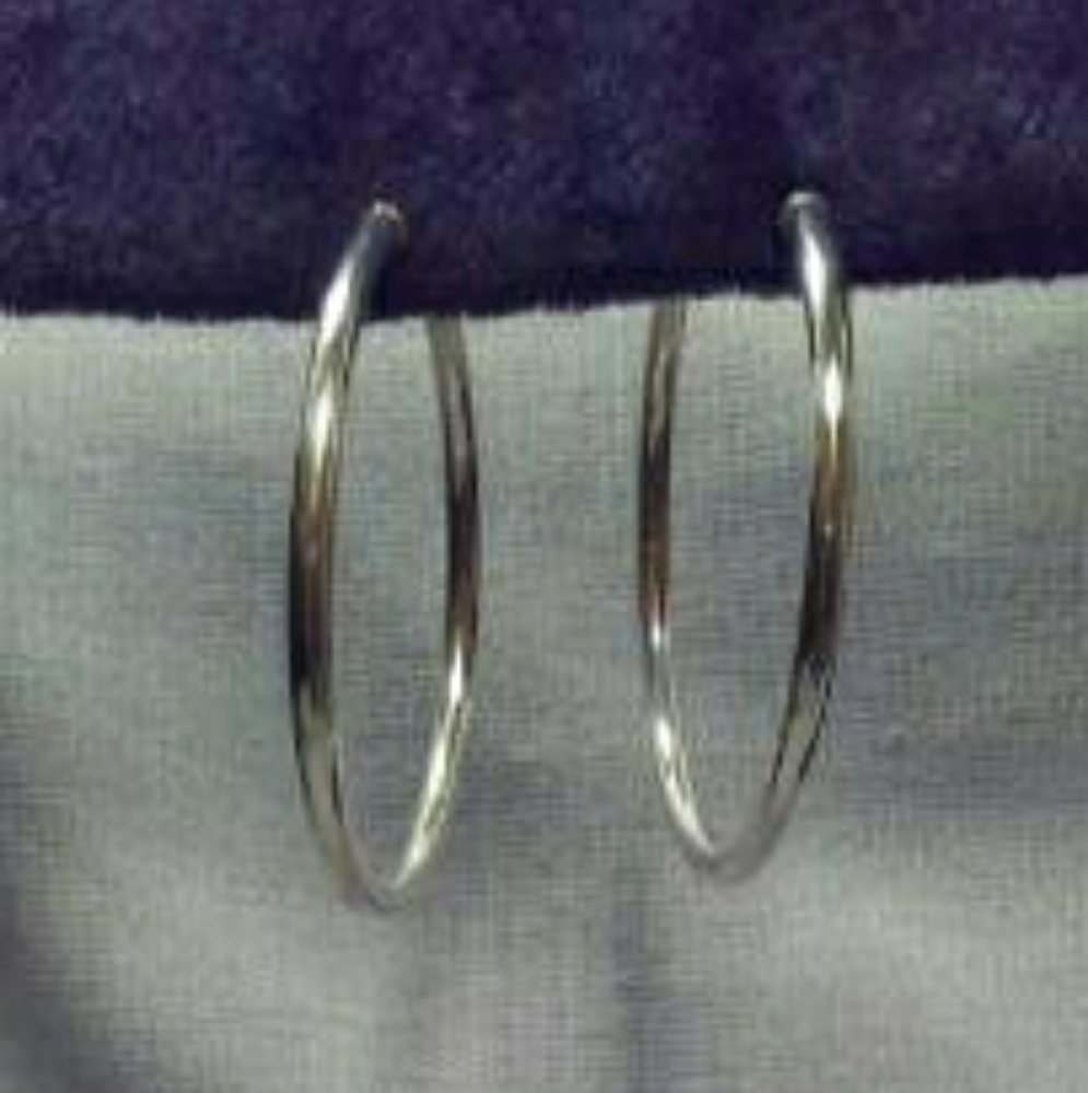 Med Hoops Silver 925
